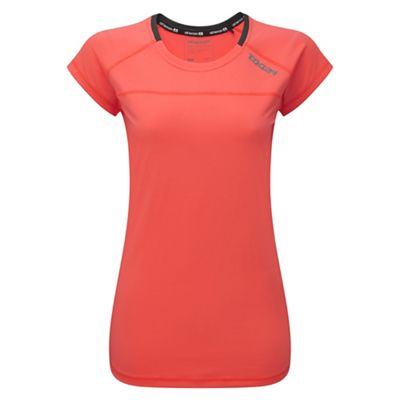 Neon coral finesse TCZ stretch t-shirt